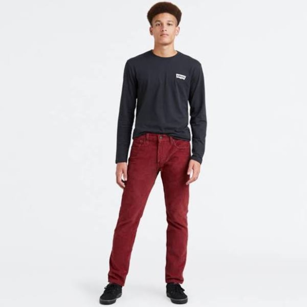 Levis 502 Red Corduroy Men